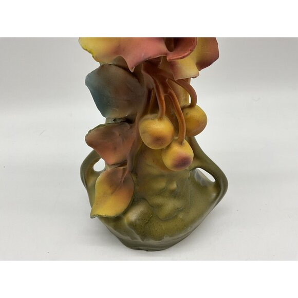 Royal Dux Antique Amphora Austrian Art Nouveau Cherries and Blossoms Vase 8.25" - Picture 7 of 16